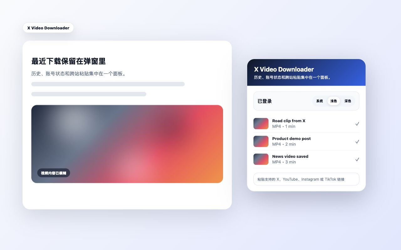 X 视频下载器 - 截图 1