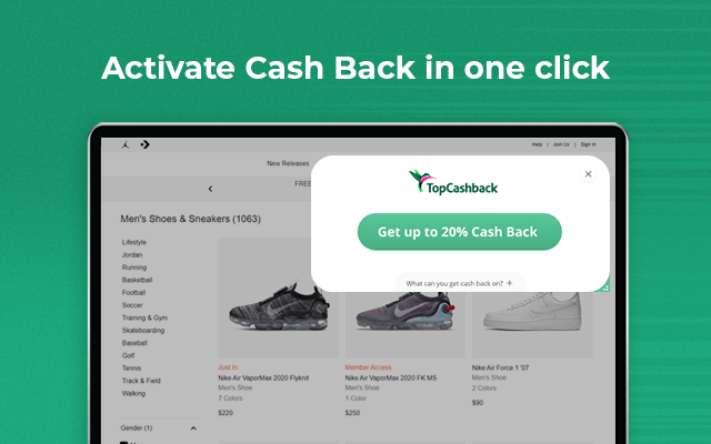 TopCashback USA Get Cash Back & Coupons - 截图 1