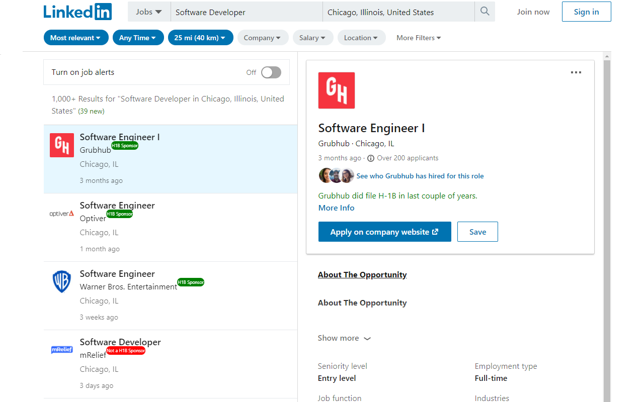 Ultimate H1B Sponsor Checker - 截图 5