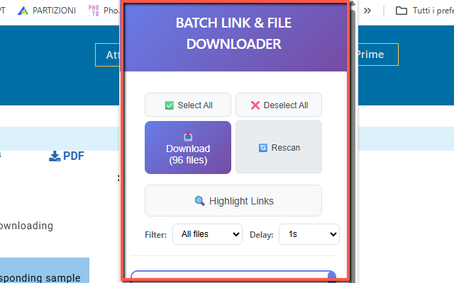 Batch Link and File Downloader - 截图 1