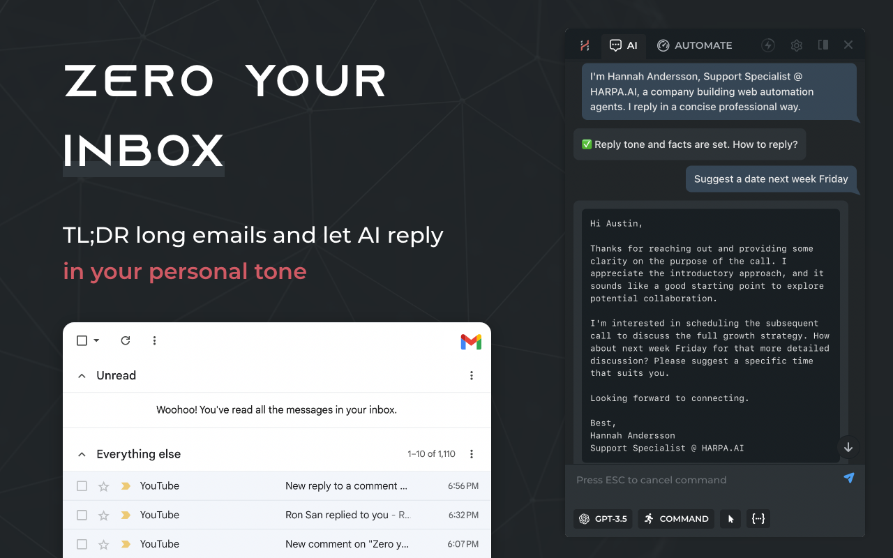 HARPA AI | ChatGPT, Claude, Gemini, DeepSeek & Perplexity 自动化代理 - 截图 4