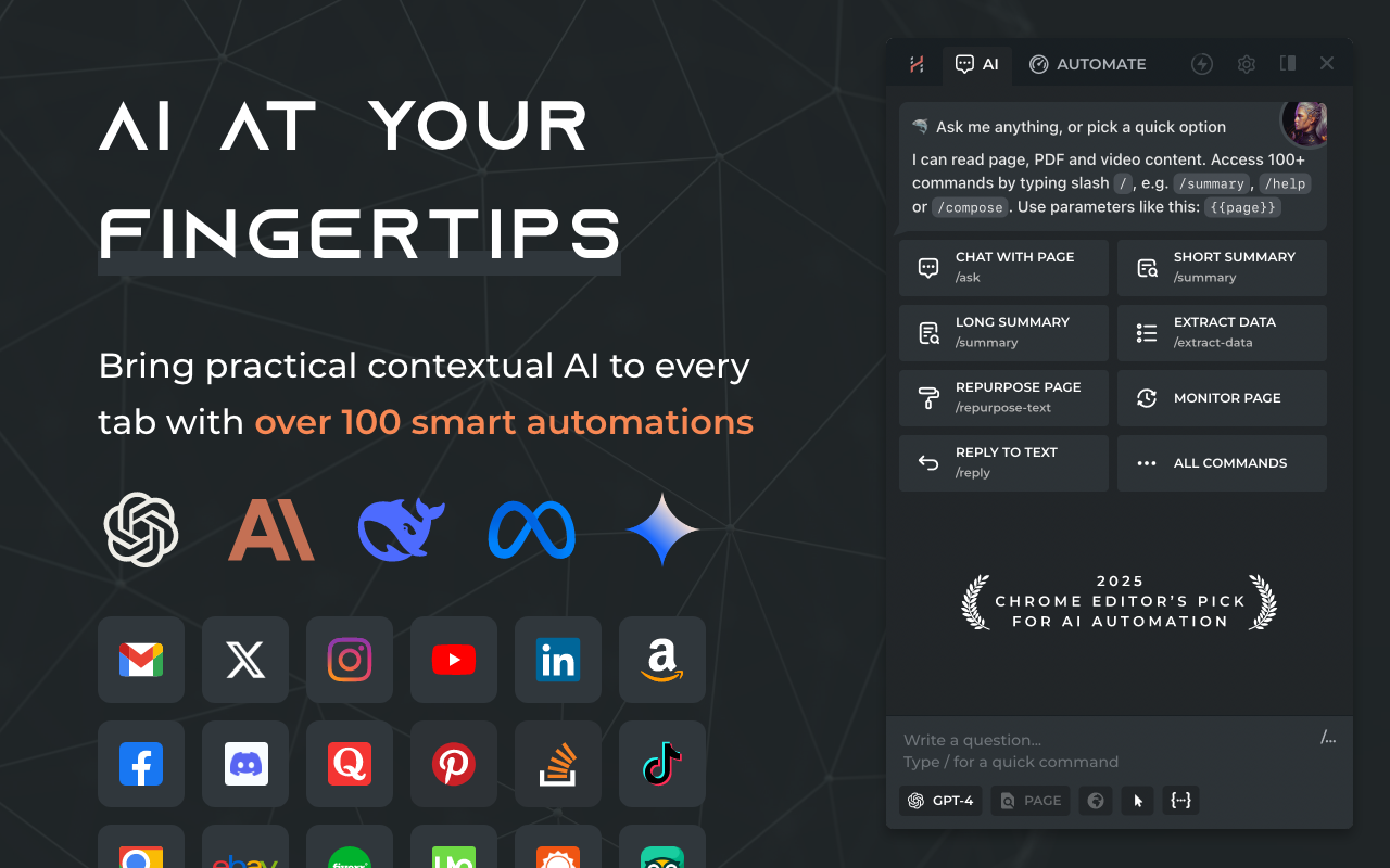 HARPA AI | ChatGPT, Claude, Gemini, DeepSeek & Perplexity 自动化代理 - 截图 5