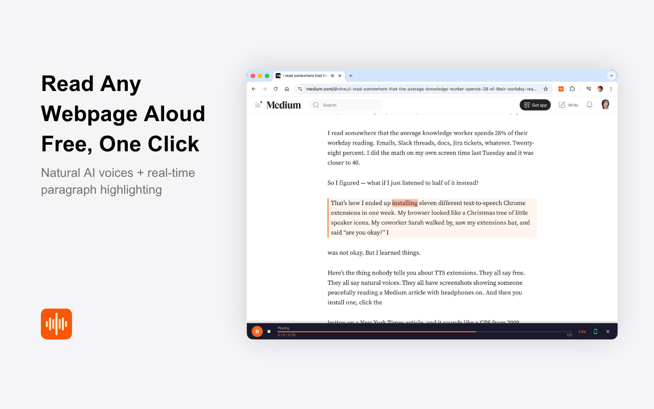 CastReader — 文字转语音·朗读 + AI 解读 - 截图 1