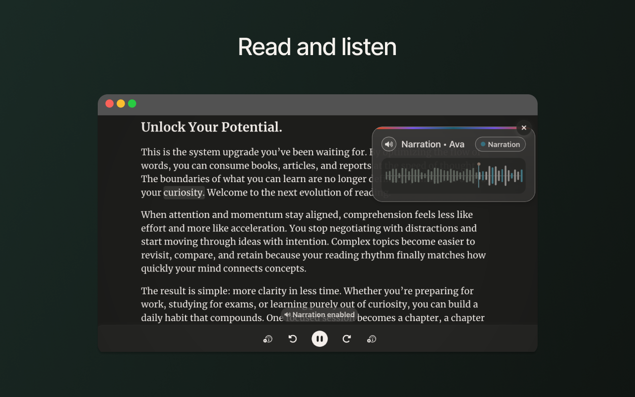 SwiftRead - read faster, learn more - 截图 4