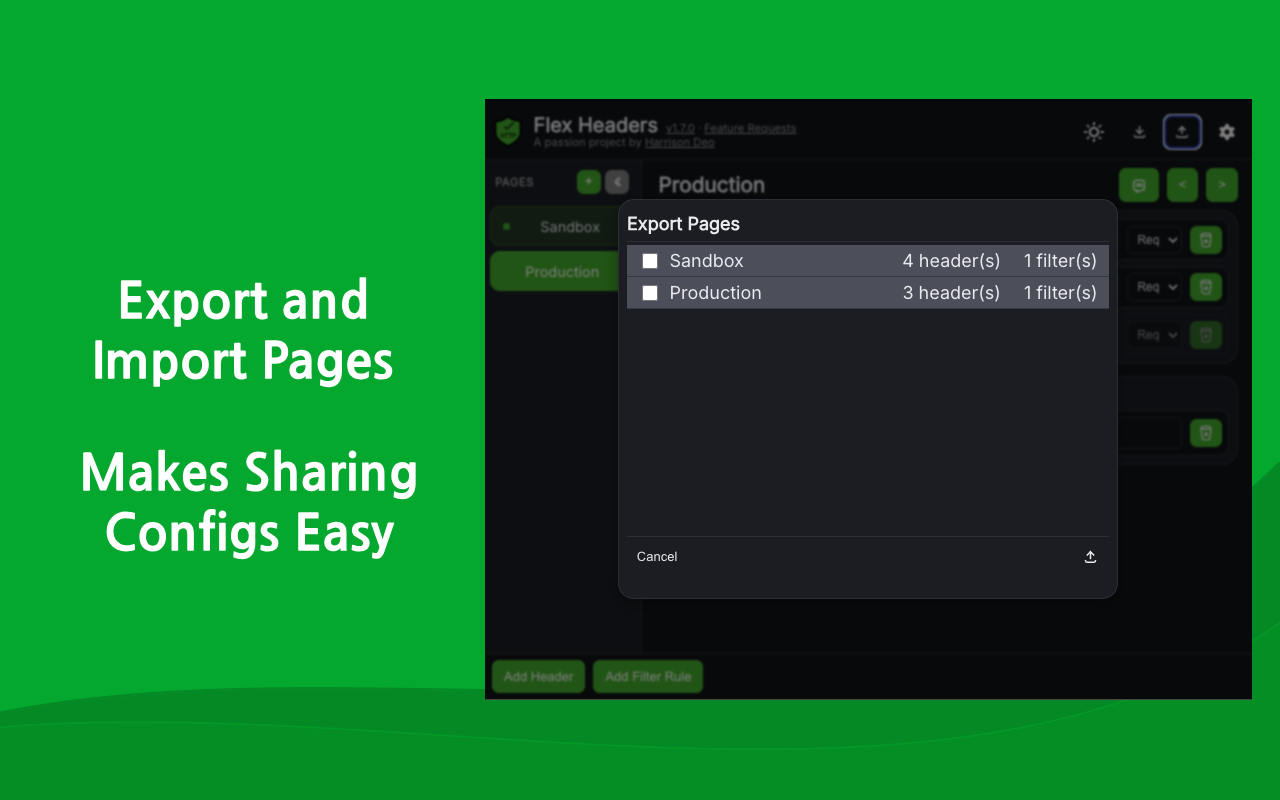 Modify HTTP Headers (HTTP Header) - FlexHeader - 截图 3
