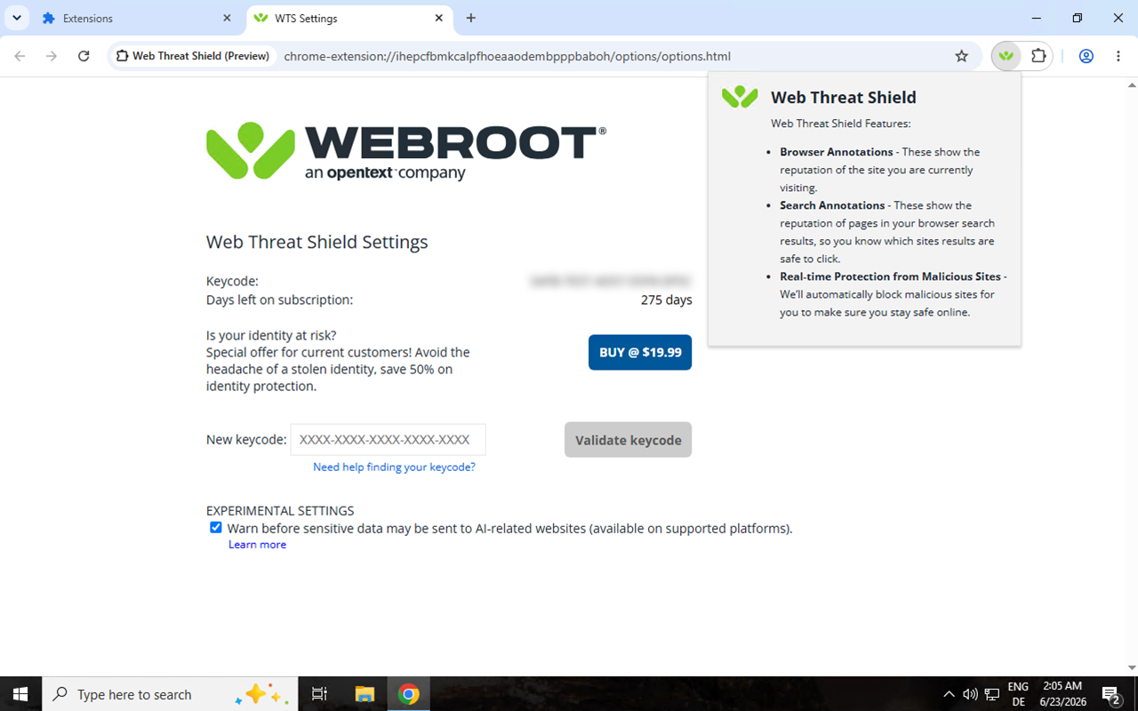 Web Threat Shield - 截图 1