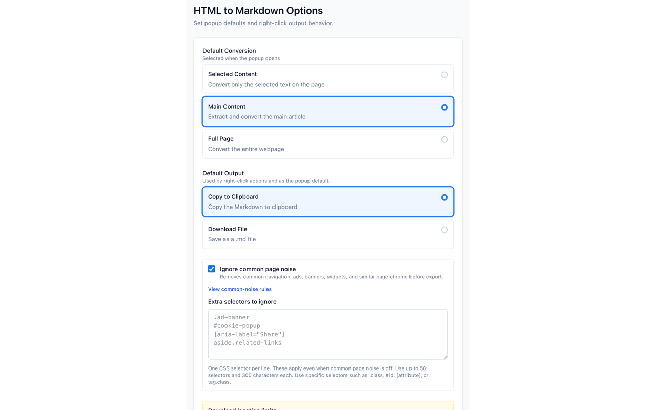 HTML to Markdown Converter - 截图 2
