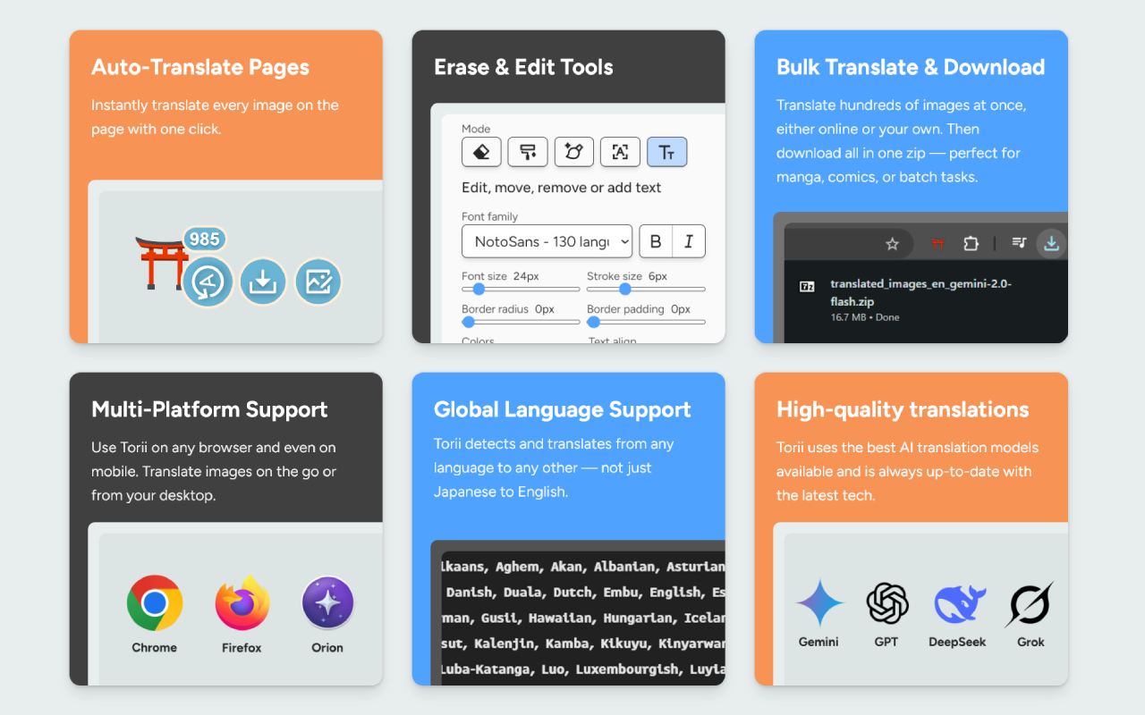 Torii Image Translator — AI Manga Translator, Manhwa Translator ... - 截图 3