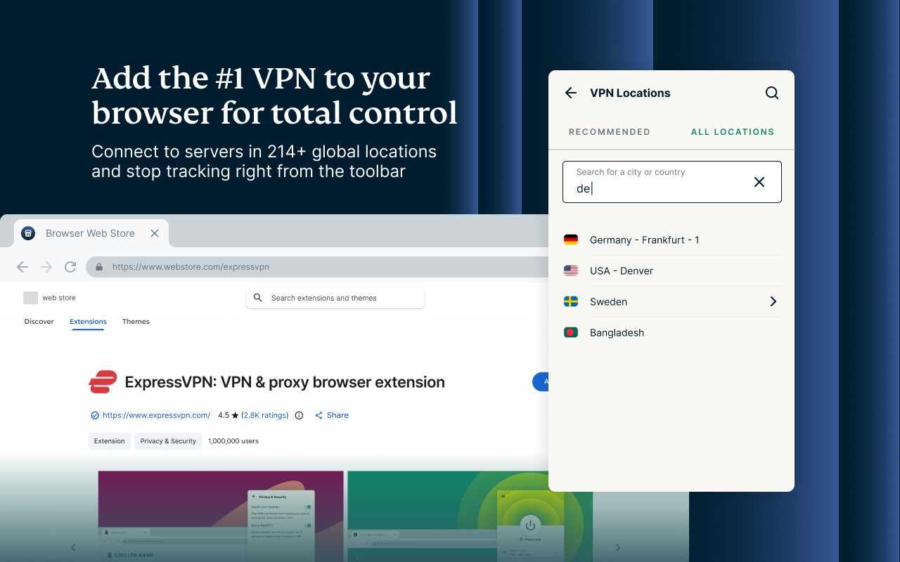 Express: & proxy browser extension - 截图 5
