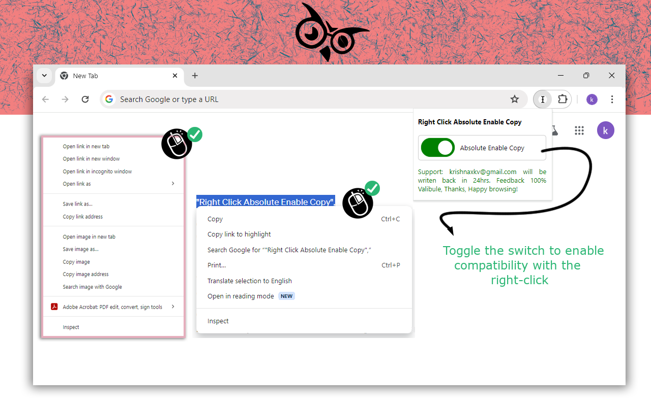 Right Click Absolute Enable Copy - 截图 3