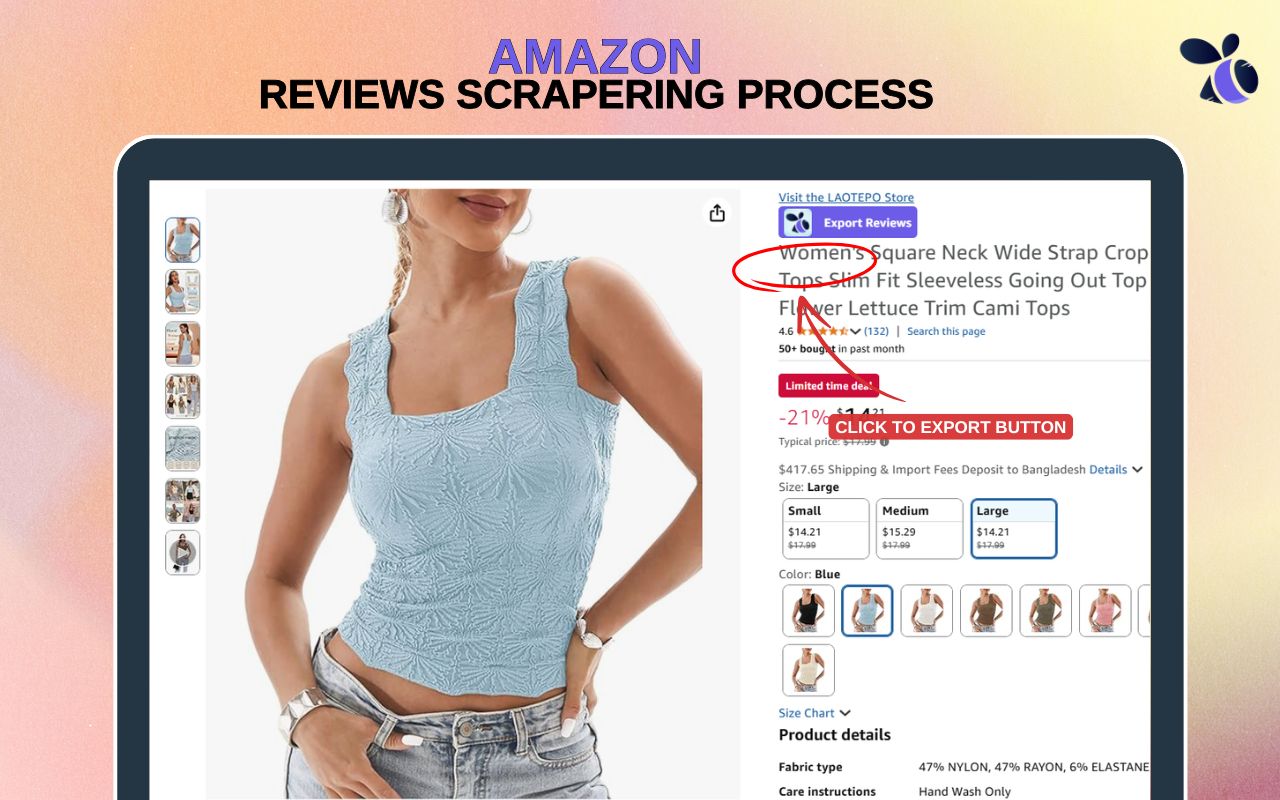 Amazon Reviews Scraper and Exporter | Ecomstal - 截图 2