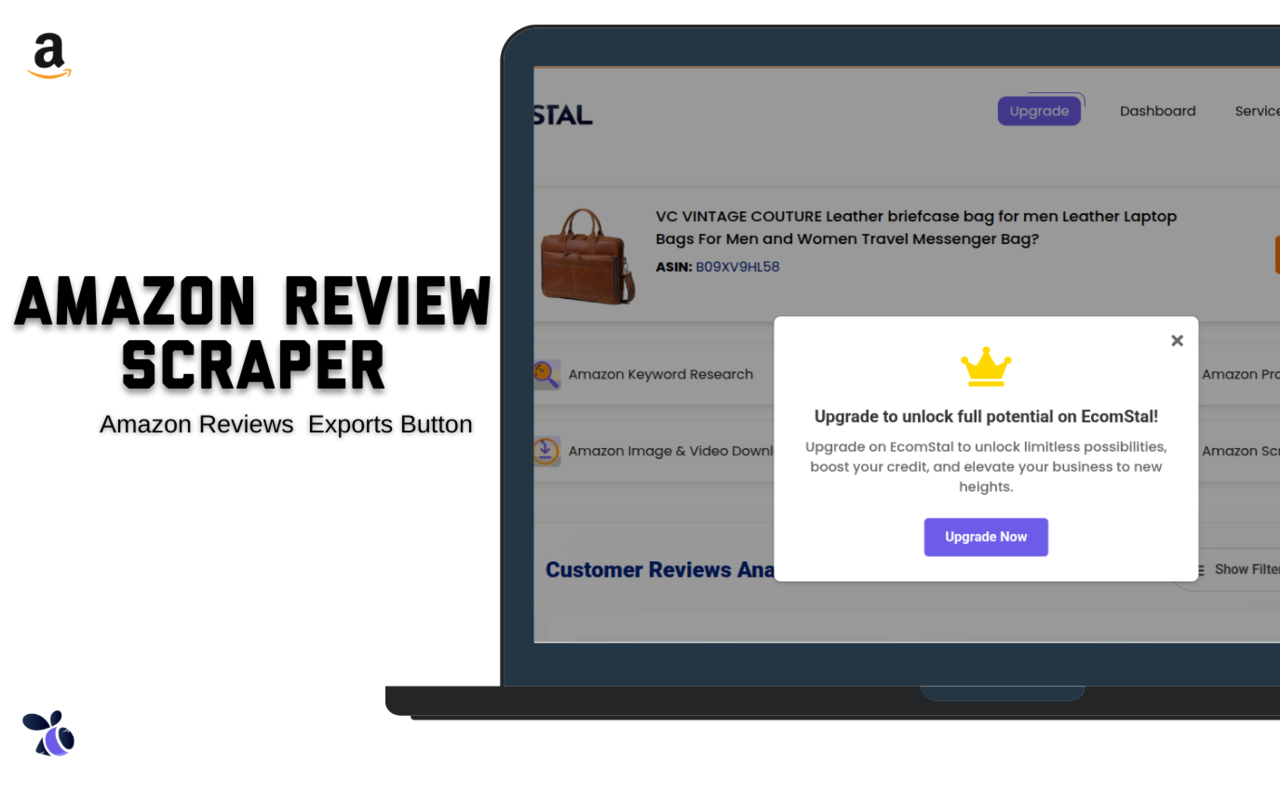 Amazon Reviews Scraper and Exporter | Ecomstal - 截图 3