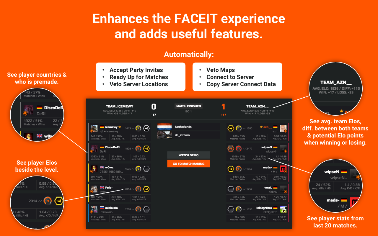 Repeek (formerly FACEIT Enhancer) - 截图 3