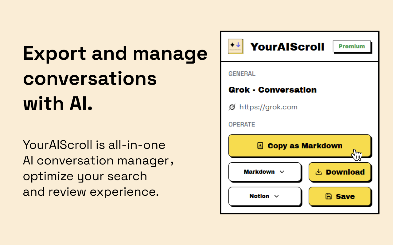 YourAIScroll - AI Chat History Exporter - 截图 2