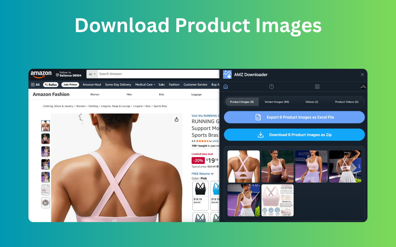 AMZ Videos Downloader - Amazon product image & video downloader - 截图 1