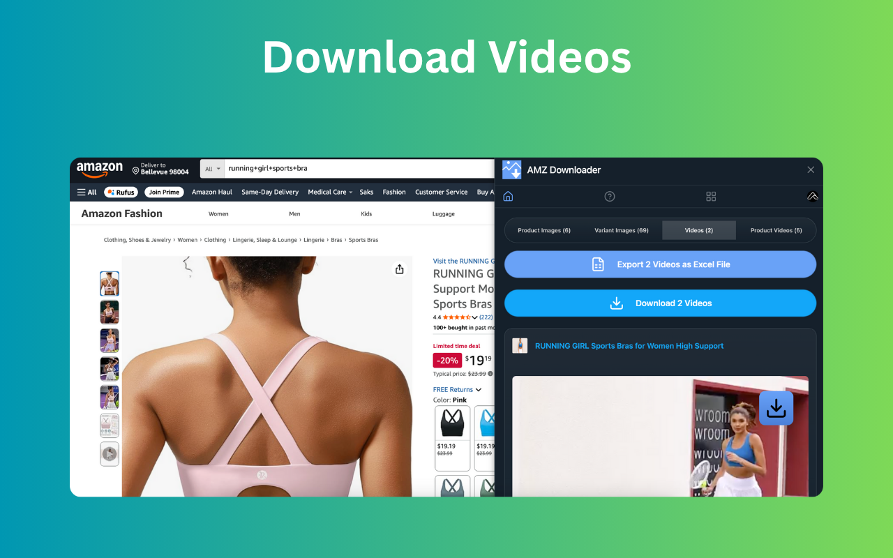 AMZ Videos Downloader - Amazon product image & video downloader - 截图 2