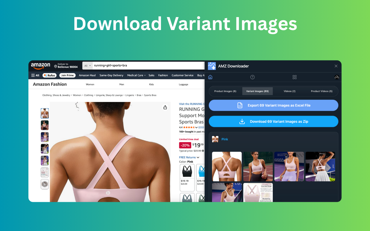 AMZ Videos Downloader - Amazon product image & video downloader - 截图 3