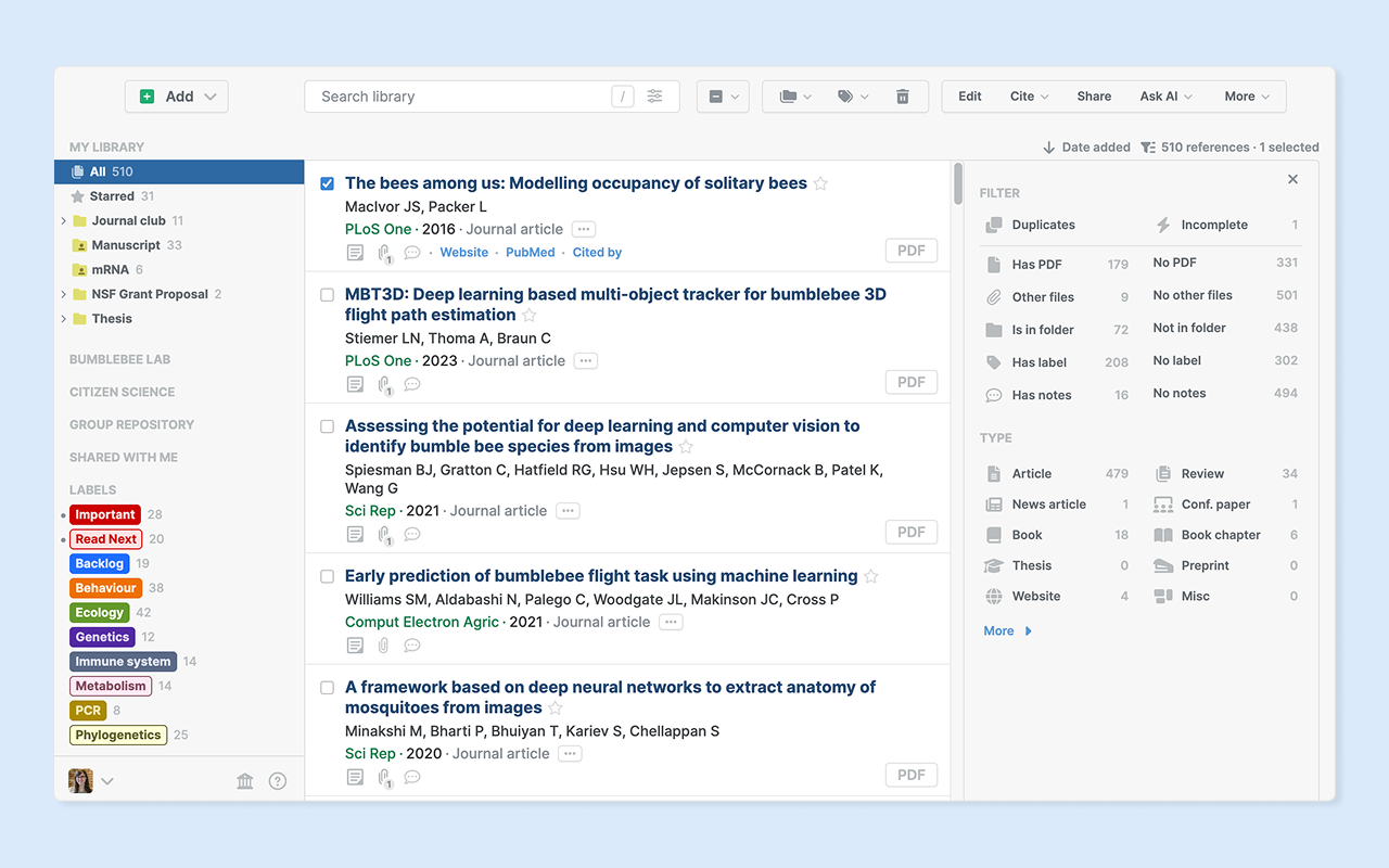Paperpile Extension - 截图 1