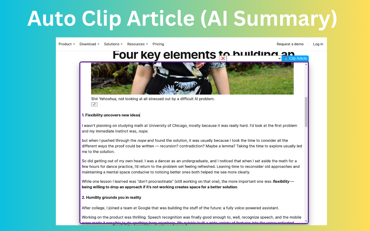 Oneclipper -AI Web剪辑器for OneNote - 截图 1