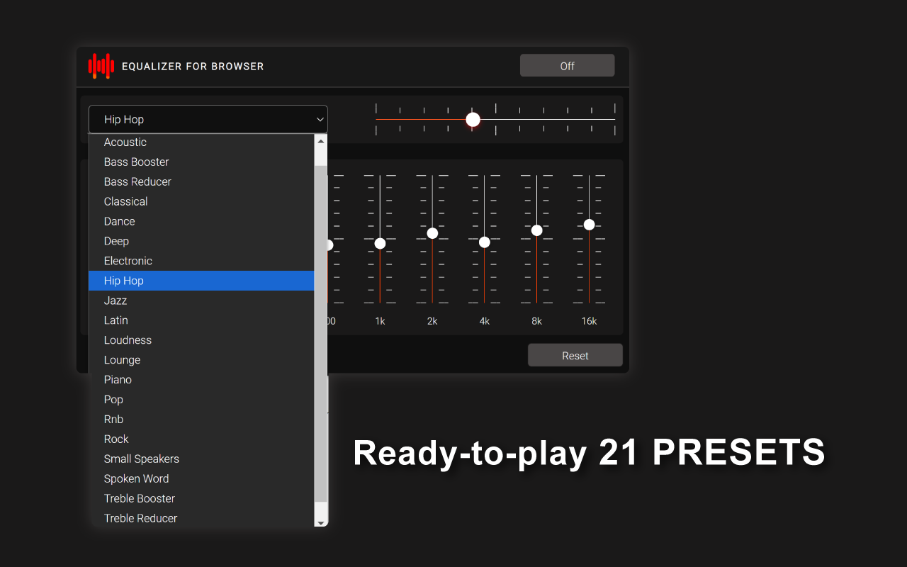 Equalizer for Browser - 截图 4
