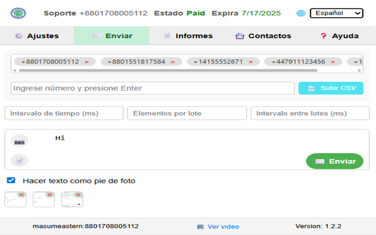 WASender FREE Bulk Messaging Tool - 截图 5