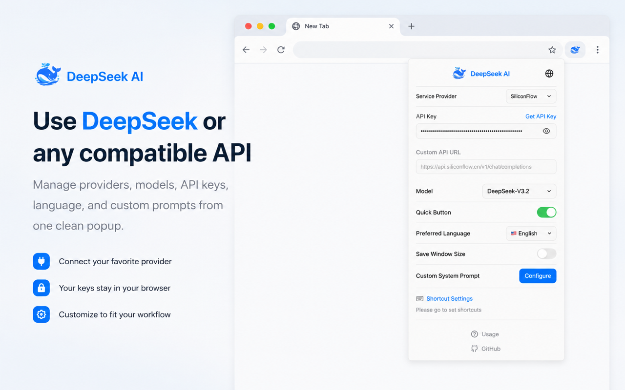 DeepSeek AI - Floating AI Chat - 截图 1