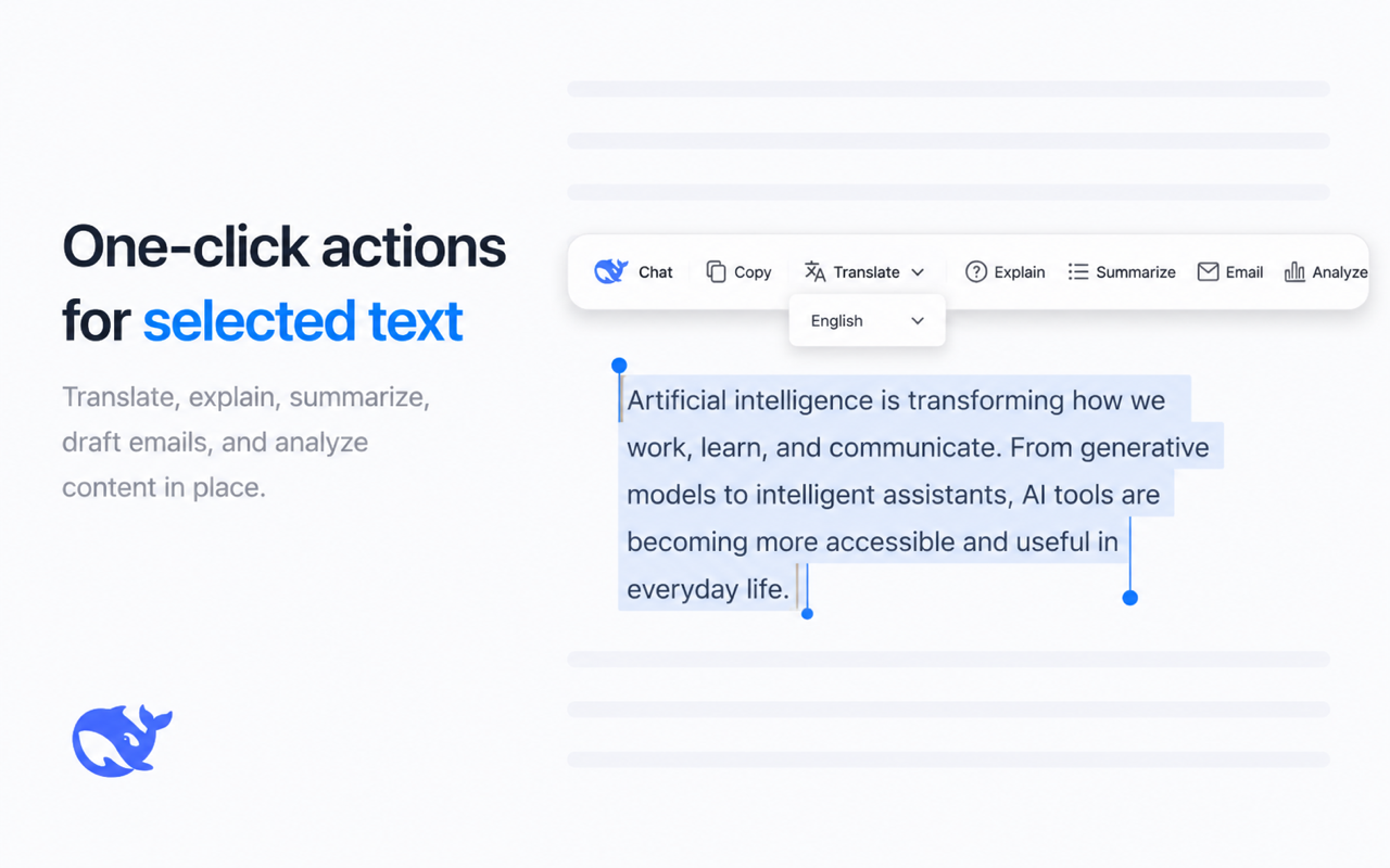 DeepSeek AI - Floating AI Chat - 截图 5