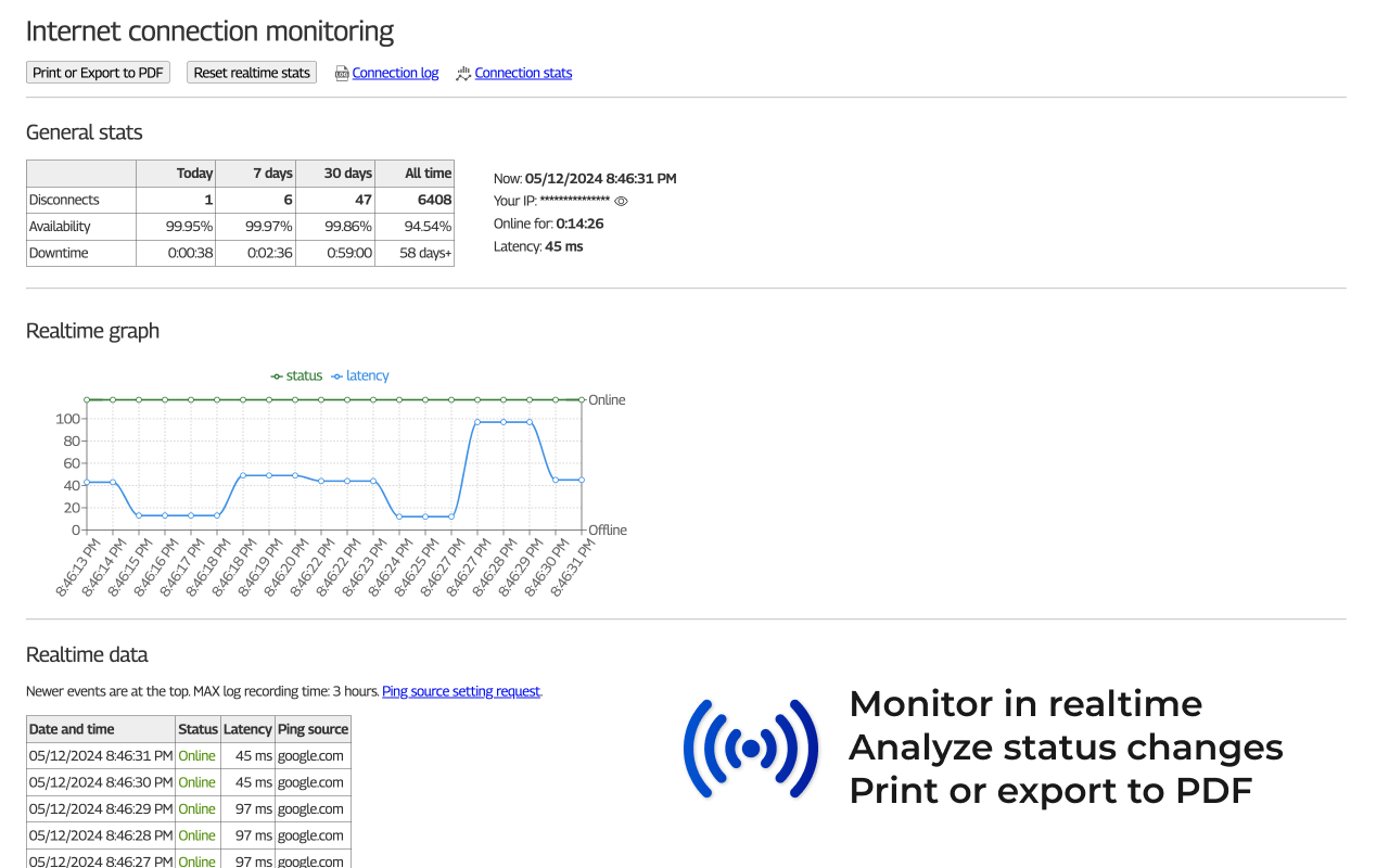 Internet Connection Monitor - 截图 5