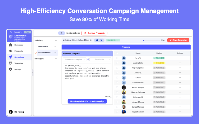 LinkedRadar - LinkedIn CRM : B2B 邮箱查找工具 - 截图 2