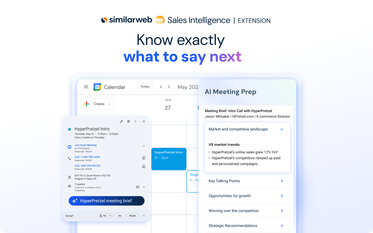 Similarweb Sales Extension: Contact Finder & AI Email Writer - 截图 1