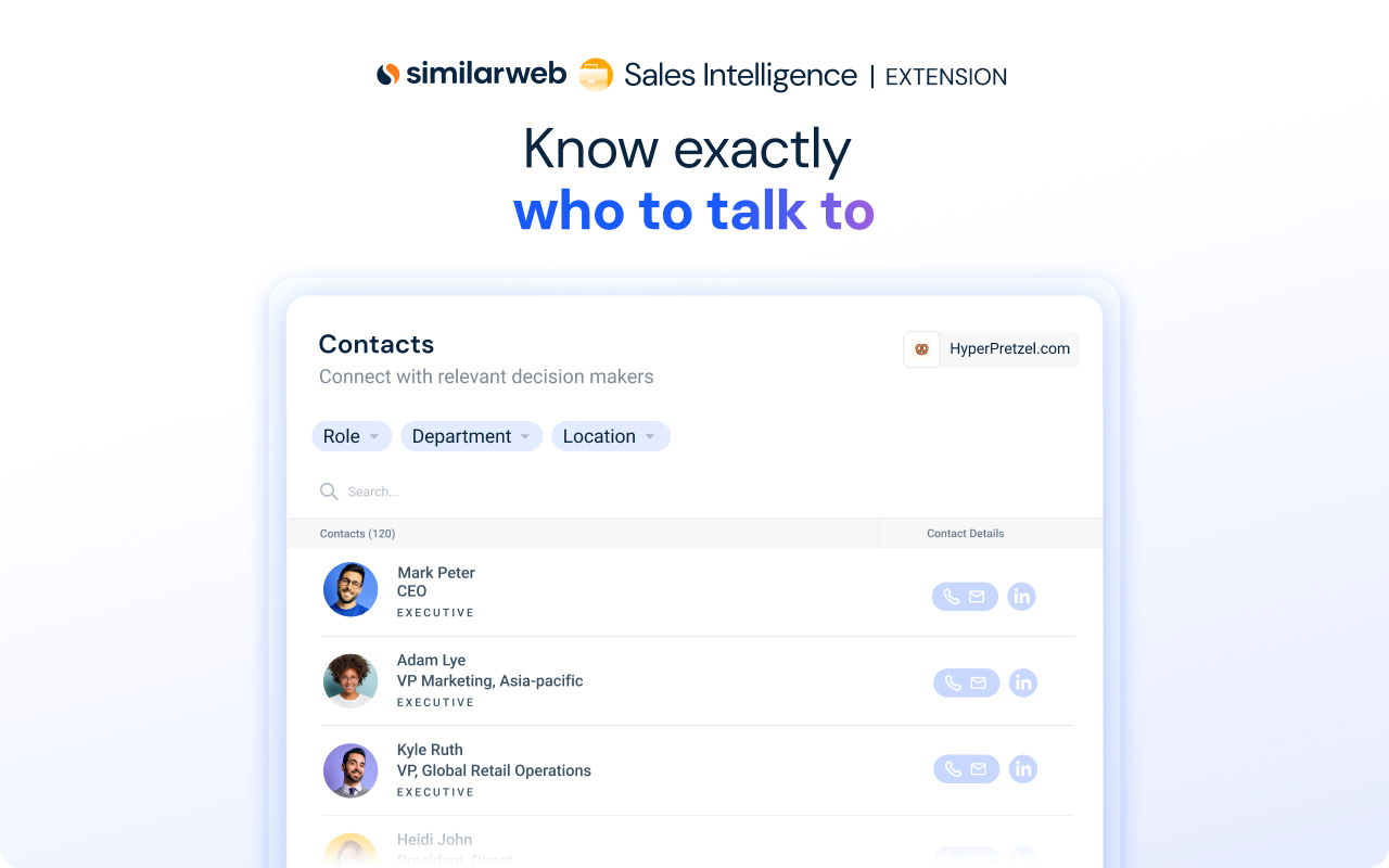 Similarweb Sales Extension: Contact Finder & AI Email Writer - 截图 3
