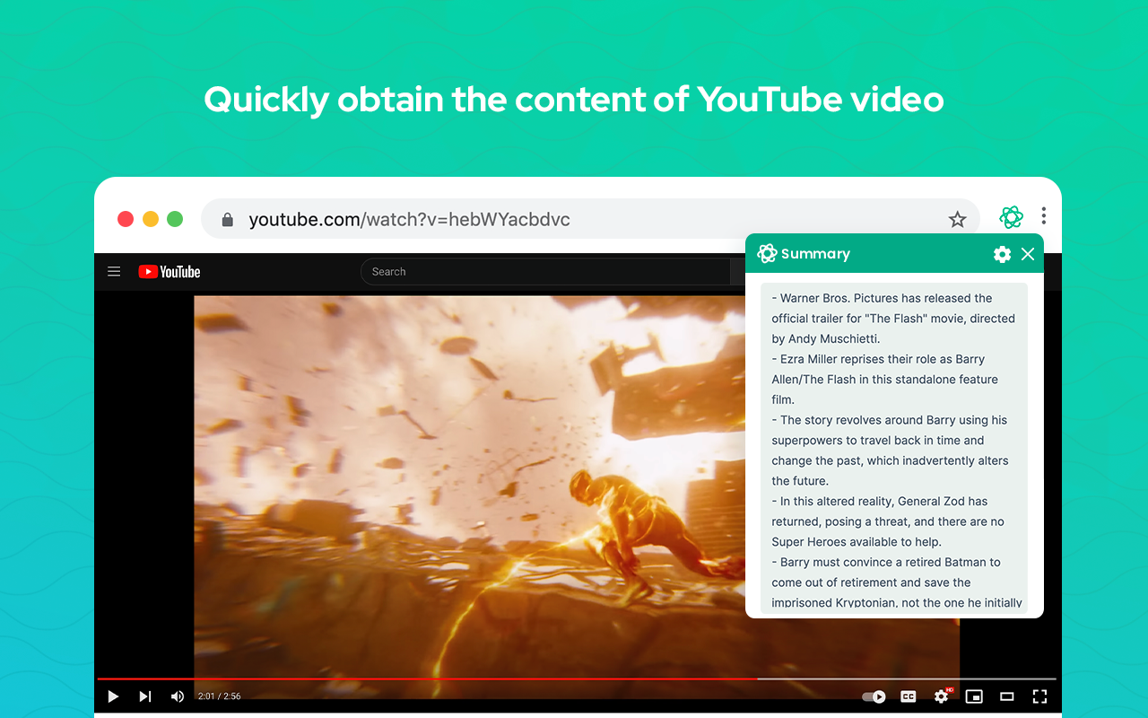 Summary Webpage - YouTube 影片摘要 | AI 助手 - 截图 4