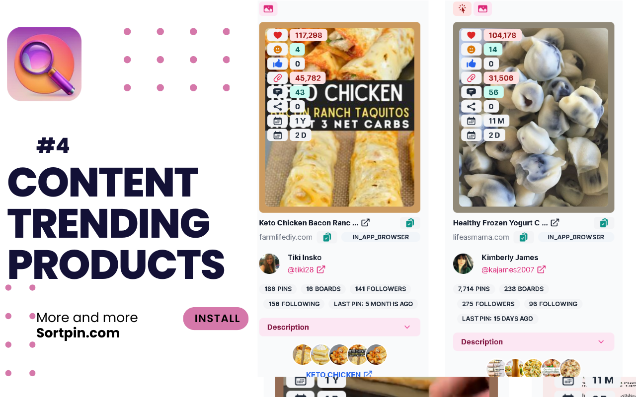 Pinterest sort extension - SortPin.com - 截图 3