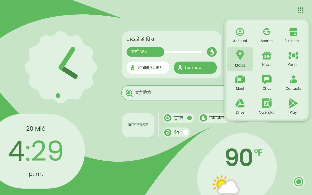 MYNT: Material You New Tab - 截图 3