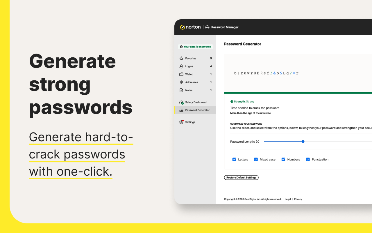 Norton Password Manager - 截图 3
