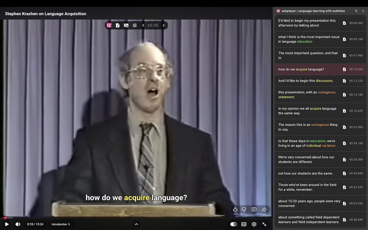 asbplayer: Language-learning with subtitles - 截图 3