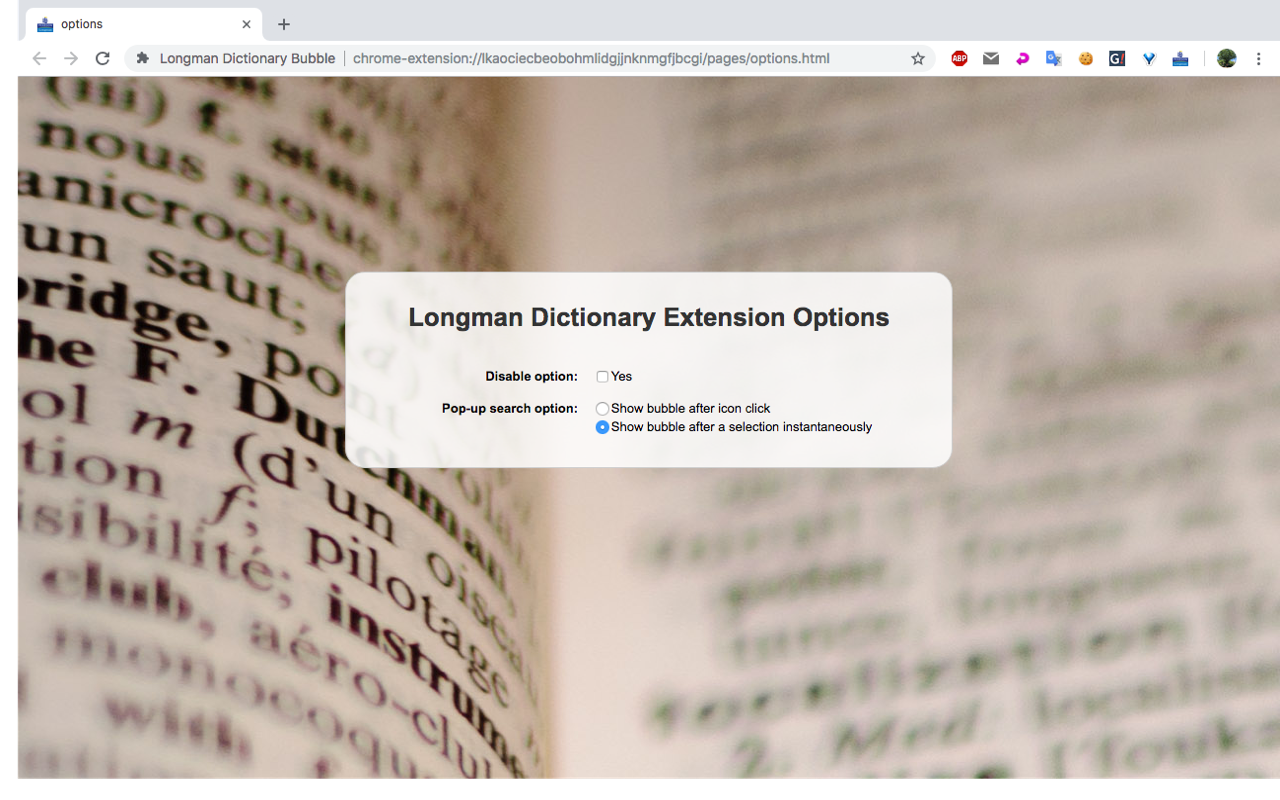 Longman Dictionary Bubble - 截图 2