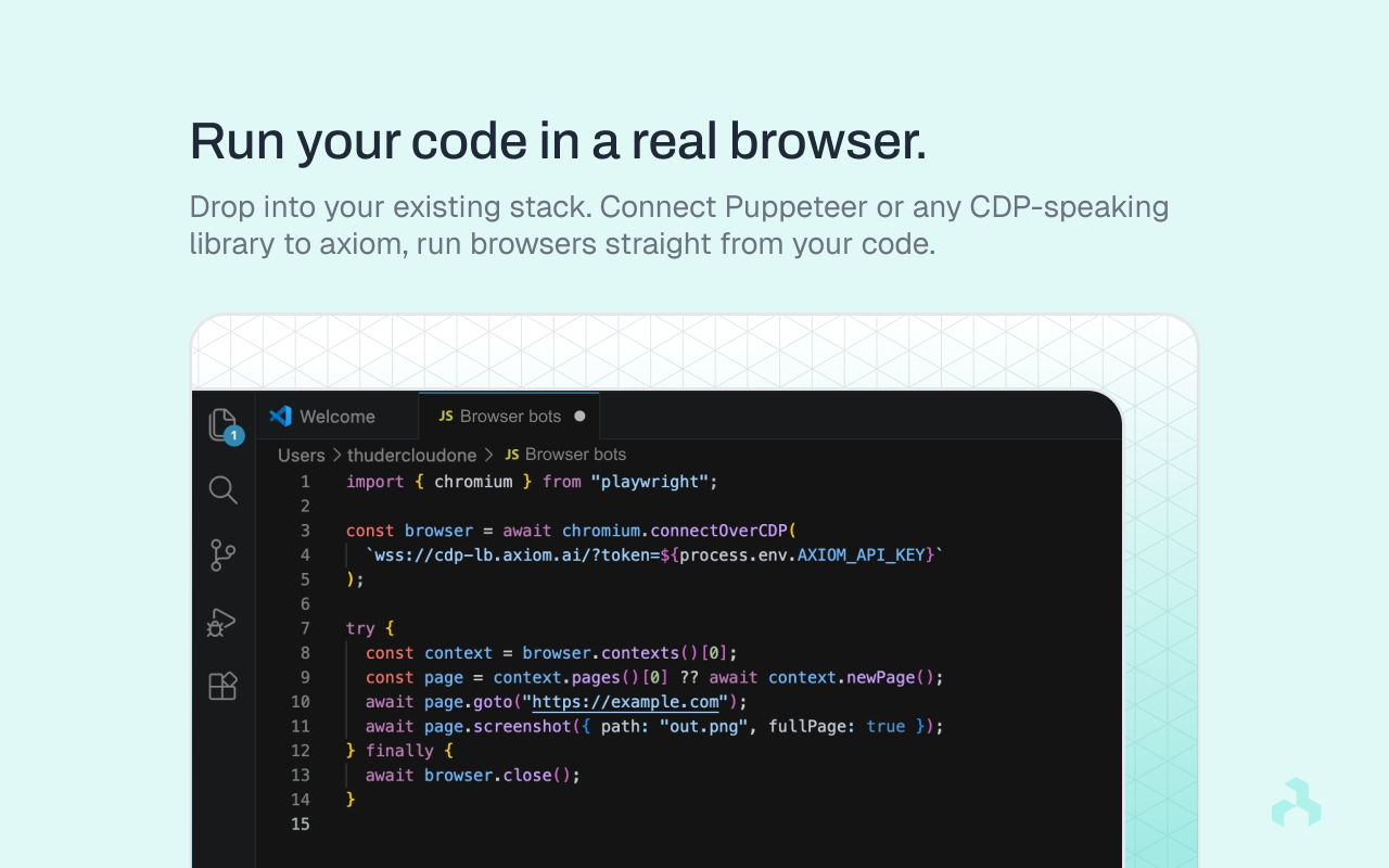 Axiom Browser Automation for Humans & AI - 截图 4
