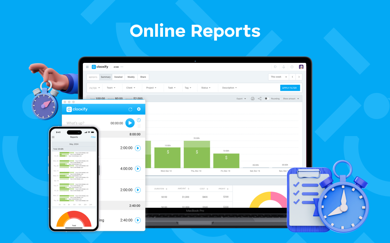 Clockify Time Tracker - 截图 5