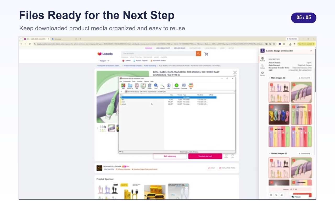 Lazada Product Image Downloader - 截图 1