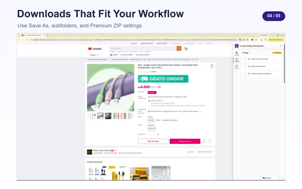 Lazada Product Image Downloader - 截图 3