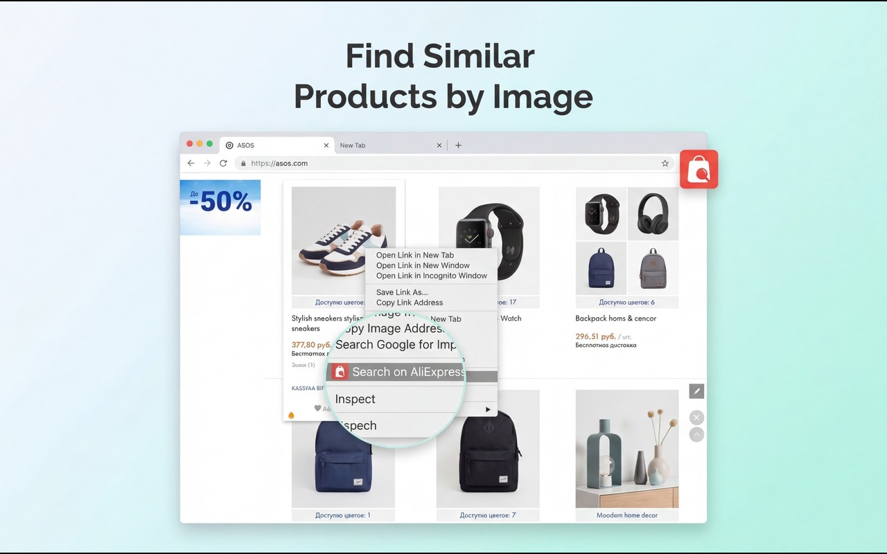 AliExpress - 以图搜图 - 截图 1