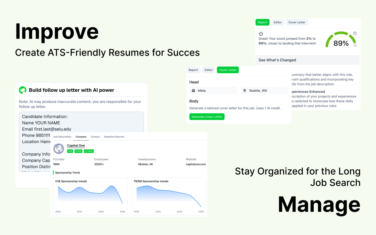 FrogHire.ai - AI Resume & Job Search, Autofill, H1B Checker - 截图 5