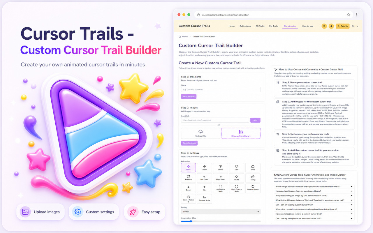 Cursor Trails - Custom Cursor Trails - 截图 4