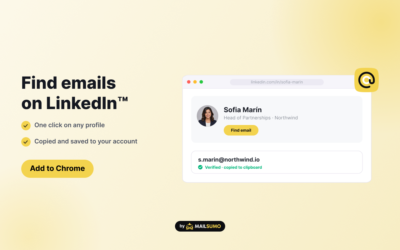 Email Finder by Mailsumo - 截图 2