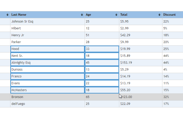 Table Range Select & Copy (Like in Firefox!) - 截图 1