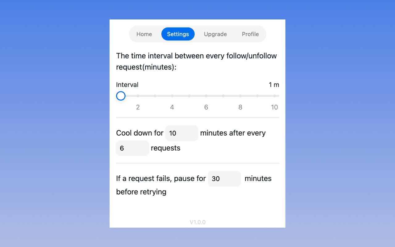 Twitter 自动关注 - 自动关注 / 取消关注 - 截图 5