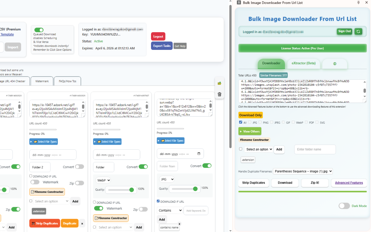 Bulk Image Downloader From Url List - 截图 1