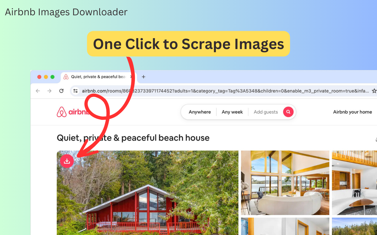 适用于 Airbnb 的图片下载器 - 截图 2