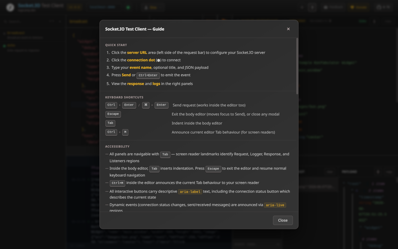 Socket.IO Test Client - 截图 2